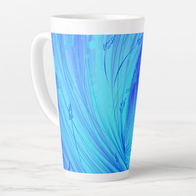 Caneca De Café Latte Oceano Estranho (Ângulo esquerdo)