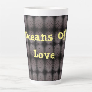 Caneca De Café Latte Oceanos Do Amor
