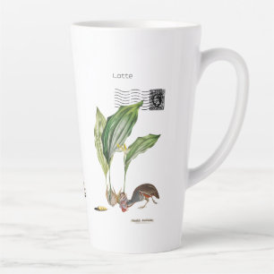 Caneca De Café Latte Odd Shelfish Latão Mug, Cerâmica Branca Tall Mug