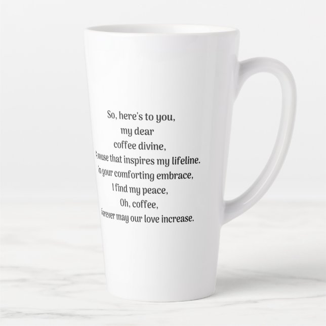 Caneca De Café Latte Oh café, (Direita)