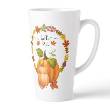 Olá, Folhas de outono e Cerâmica de Pumpkins