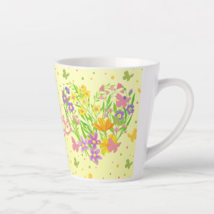 Caneca De Café Latte Olá Primavera
