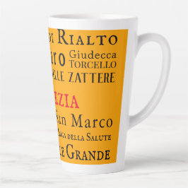 Caneca De Café Latte Olá Veneza!