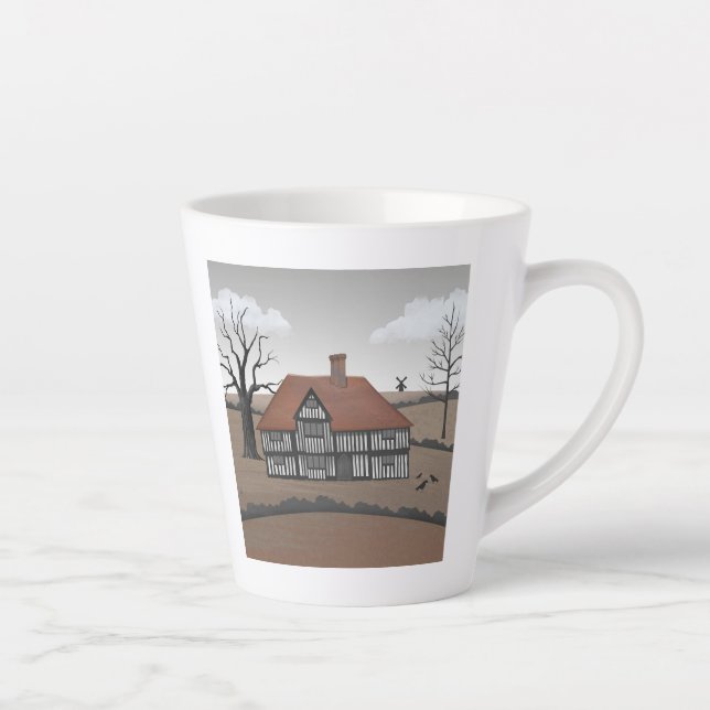 Caneca De Café Latte Old Crow Manor (Direita)
