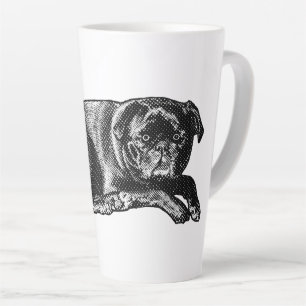 Caneca De Café Latte Olhar Relaxado, Conforto Matinal