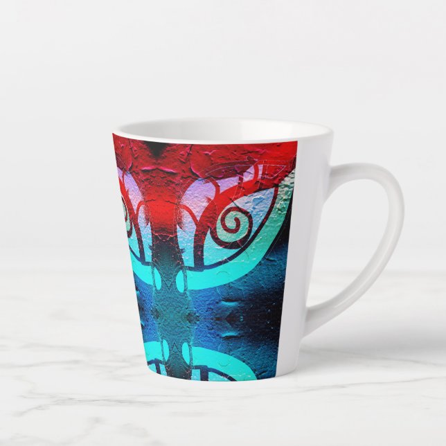 Caneca De Café Latte olho mau noite (Direita)