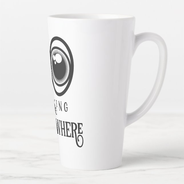 Caneca De Café Latte Olhos (Direita)