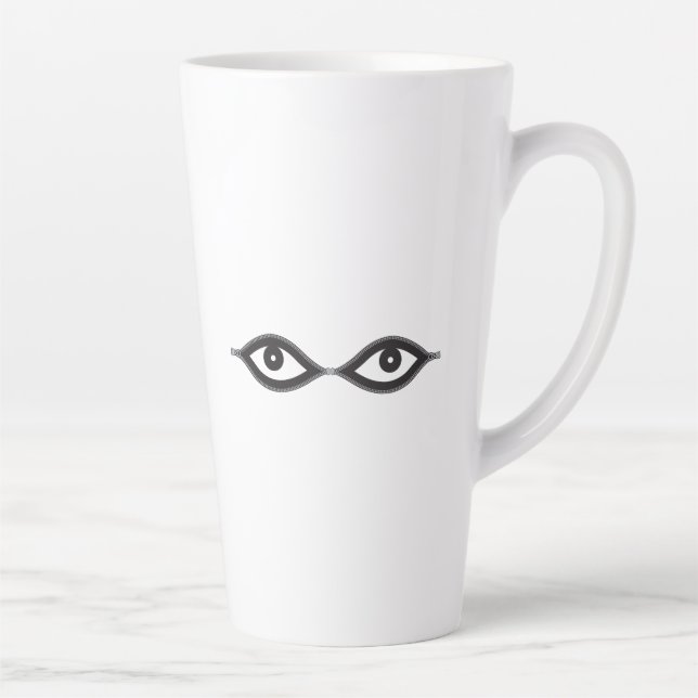 Caneca De Café Latte Olhos de Zipper (Direita)