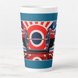 Caneca De Café Latte Olimpiadas de Arte Pop Patriótica