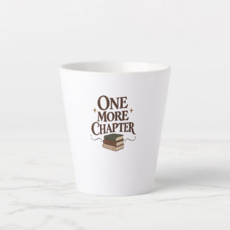 Caneca De Café Latte One More Chapter - Book Lover Reading Tee