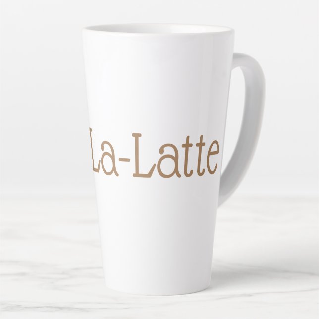 Caneca De Café Latte Ooh La Latte (Ângulo direito)