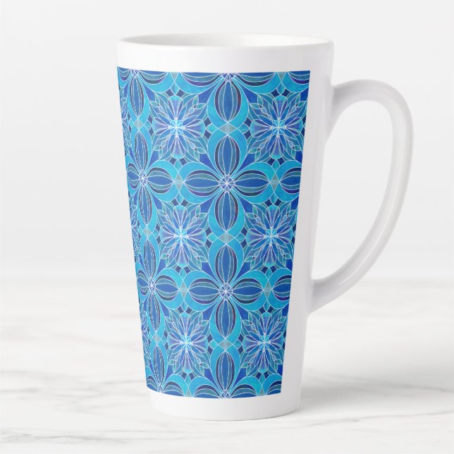Caneca De Café Latte  “Opalina Oceânica” (Direita)