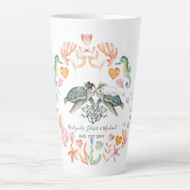 Caneca De Café Latte Orçamento Novas Casas de Casamento Presentes Costu (Frente)