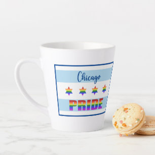 Caneca De Café Latte Orgulho de Chicago
