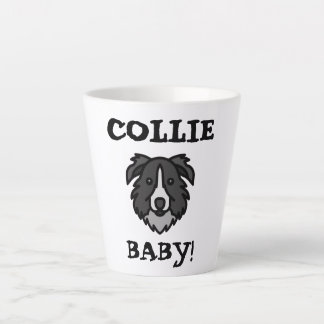 Caneca De Café Latte Orgulho do Amante de Border Collie Design de Cacho