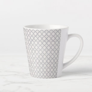 Caneca De Café Latte Ornamento Arabe Elegante