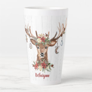 Caneca De Café Latte Ornamentos para as Revistas de Natal  Madeira russ