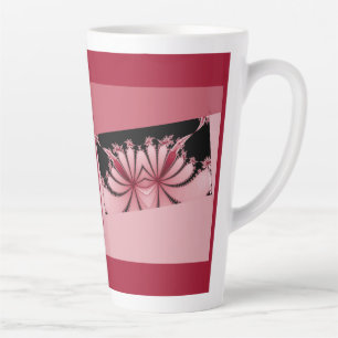 Caneca De Café Latte Orquídea do Jardim Fractal Latte Mug