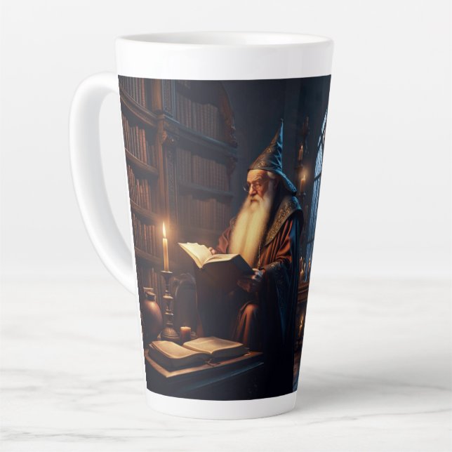 Caneca De Café Latte Ortografia do Assistente (Ângulo esquerdo)