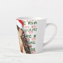 Caneca De Café Latte Os biscoitos são meus Hedgehog de Natal