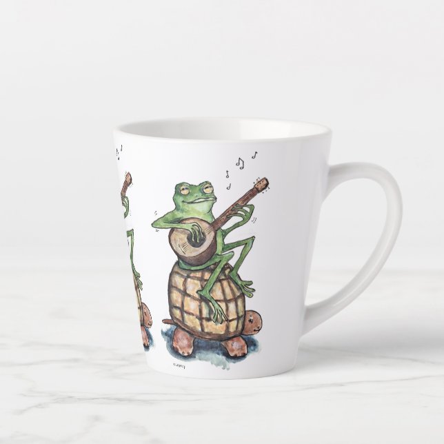 Caneca De Café Latte Os Sapos do Progresso (Direita)