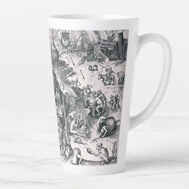 Caneca De Café Latte Os Sete Pecados Mortais - Ganância (Direita)