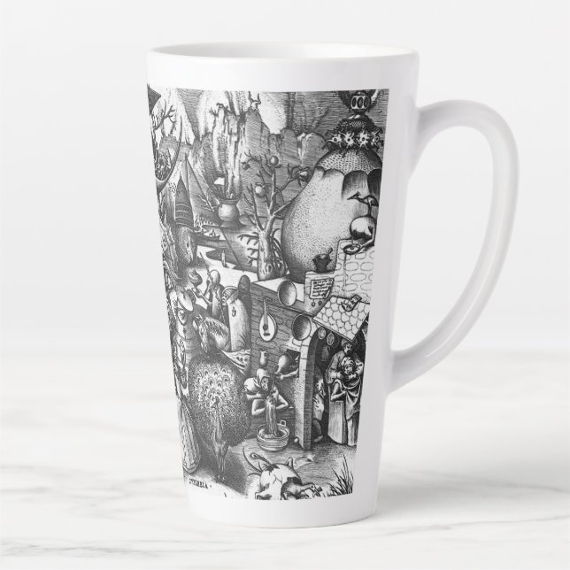 Caneca De Café Latte Os Sete Pecados Mortais - Orgulho (Direita)