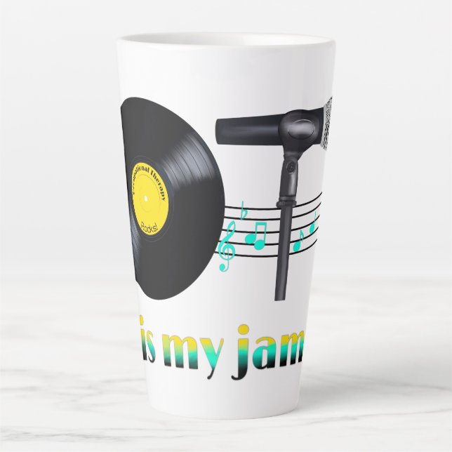 Caneca De Café Latte OT é meu emperramento (Frente)