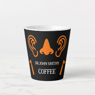 Caneca De Café Latte Otorrinolaringologia ENT Otorrinolaringologista