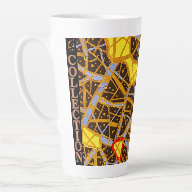 Caneca De Café Latte OURO – Caneca de Latte Elegante - GGAST (Esquerda)