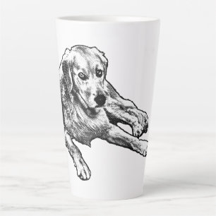 Caneca De Café Latte Ouro com granulado cômico