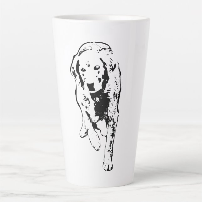 Caneca De Café Latte Ouro Passa Pela Luz De Outono (Frente)