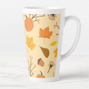 Caneca De Café Latte Outono