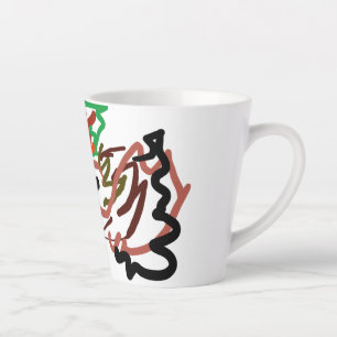 Caneca De Café Latte Outono do ouriço-cacheiro