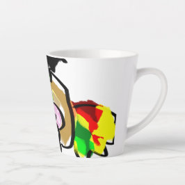 Caneca De Café Latte outono do rato