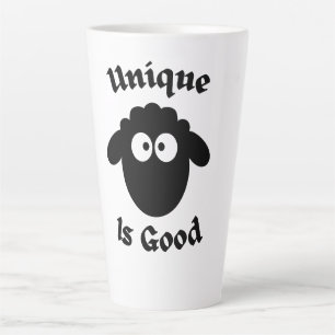 Caneca De Café Latte Ovelha negra: Única é boa