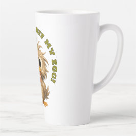 Caneca De Café Latte Ovo Engraçado Guarda