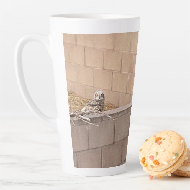 Caneca De Café Latte Owl 🦉 (In Situ)