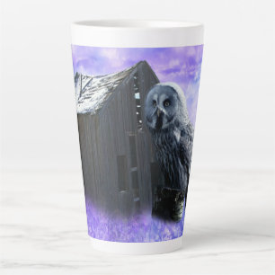 Caneca De Café Latte Owl Barn Shed