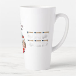 Caneca De Café Latte Pacote de Café de Calendário Personalizado 2025