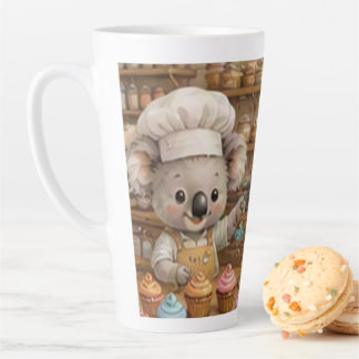 Caneca De Café Latte Padeiros Coala Criando Cupcakes Deliciosos e Gulos