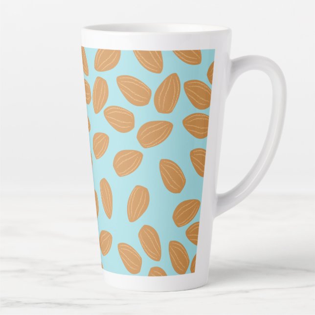 Caneca De Café Latte Padrão de amêndoa (Direita)