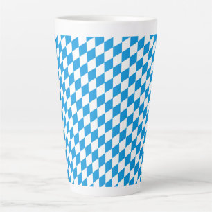 Caneca De Café Latte Padrão de cores da bandeira do estado alemão da Ba