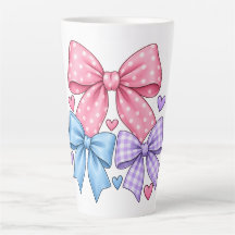 Padrão de Laço de Fita Fofo – Laço Rosa Azul e Rox