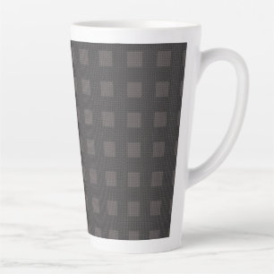 Caneca De Café Latte Padrão de Notas Conectado 01