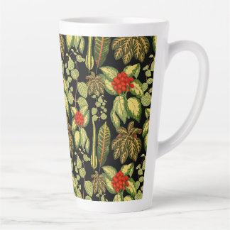 Caneca De Café Latte Padrão elegante da planta da selva urbana
