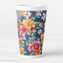 Padrão Floral Amarelo de Verão