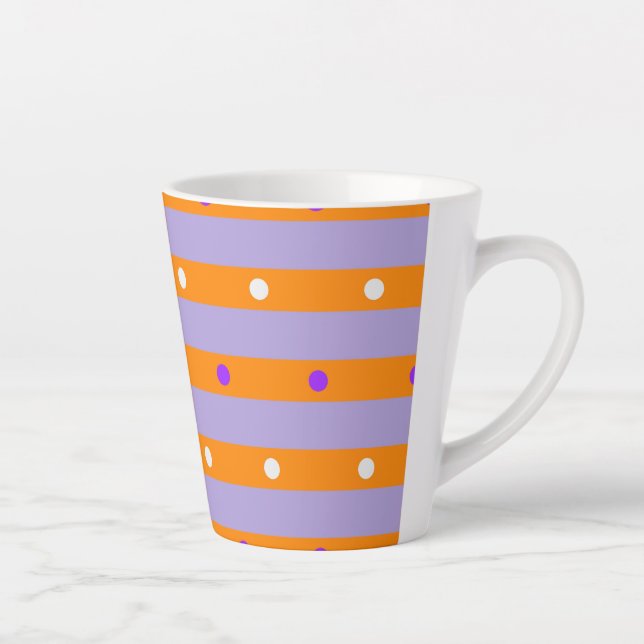Caneca De Café Latte Padrão sem costura (Direita)