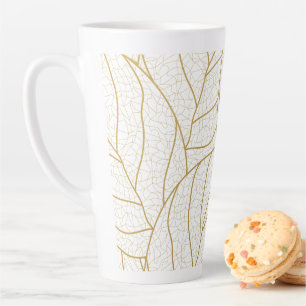 Caneca De Café Latte padrão sofisticado