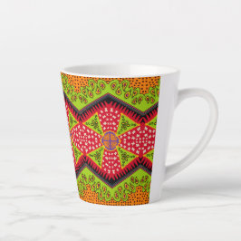 Caneca De Café Latte padrão ziguezague